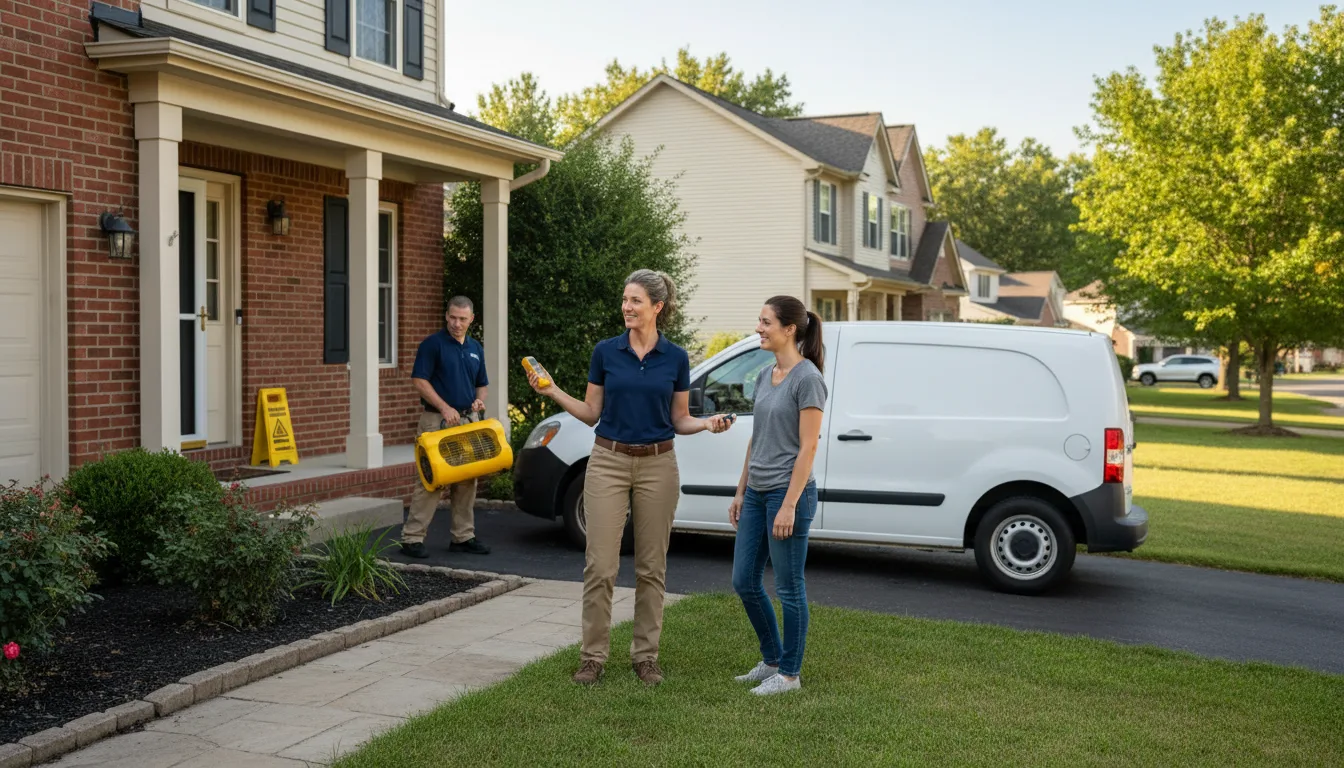Residential water damage restoration in Wadsworth, IL